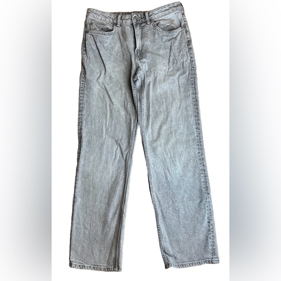 H&M women’s Classic Denim Gray 5-pocket Mid Rise Mom Jeans|Sz:US:6 EU:38 - Picture 15 of 15
